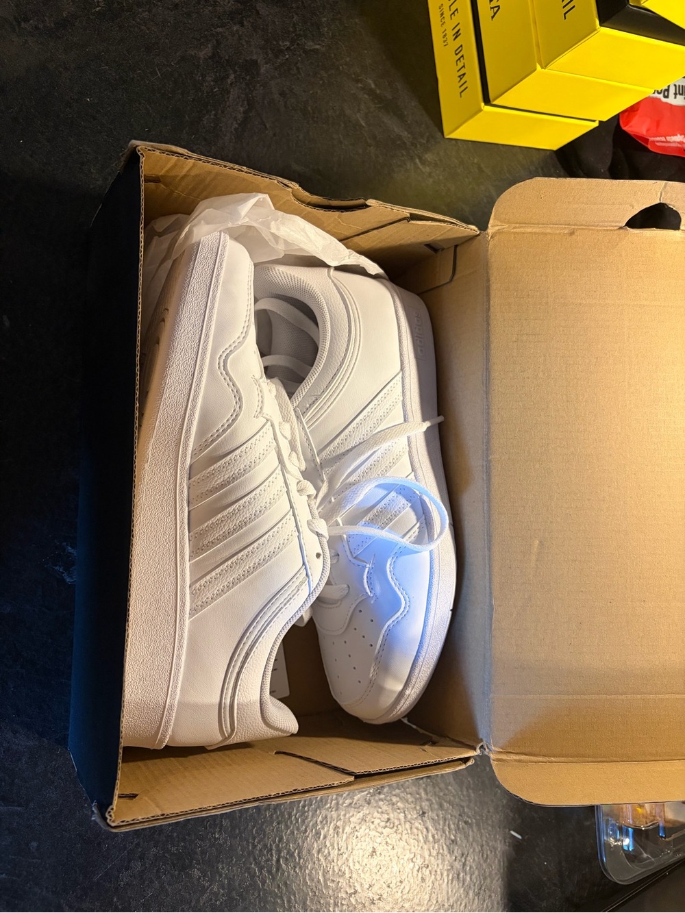 adidas White Men's Low-Top Athletic Sneakers